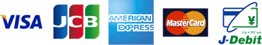 VISA JCB AMERICAN EXPRESS MasterCard J-Debit